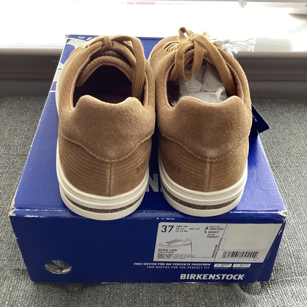 Birkenstock Women's Bend Low Corduroy Casual Sneakers, size US 6/EU 37 - Picture 3 of 13